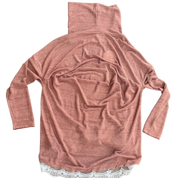 NWT umgee turtleneck in dusty rose women’s size large - Picture 7 of 8